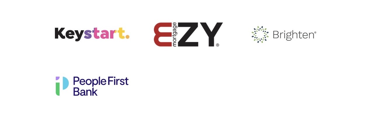 Additional lenders including Keystart, EZY Mortgage, Brighten, and People First Bank
